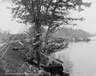 Der alte Fischer, Cranberry Lake, N.J., ca. 1900